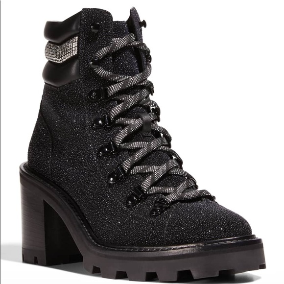 Jimmy Choo Shoes - Jimmy Choo Eshe 65 Glitter Hiking Booties